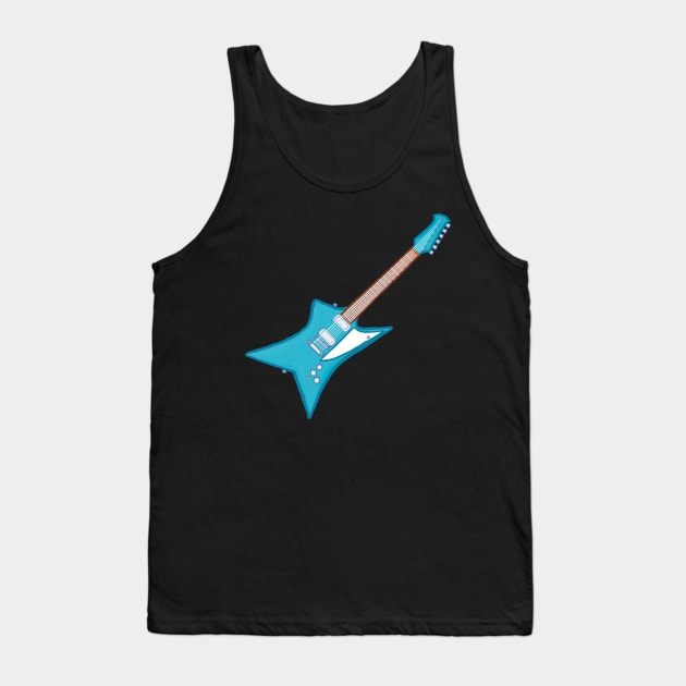 Electric blue guitar Tank Top by ElectronicCloud